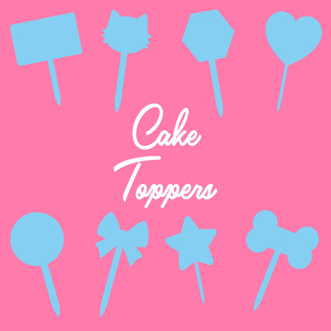 Cake Topper Blanks | Laser Cut Cake Toppers