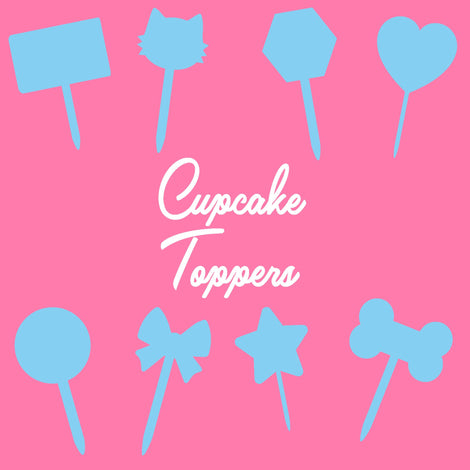 Cupcake Toppers | Laser Cut Cupcake Toppers