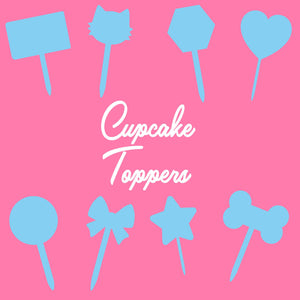Cupcake Toppers | Laser Cut Cupcake Toppers & customizable cupcake blanks Melbourne Australia