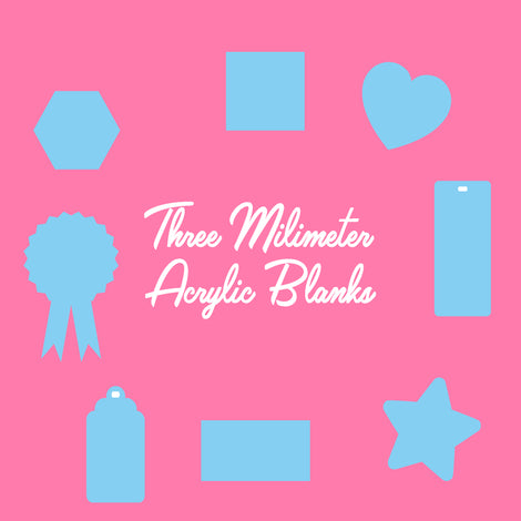 3mm Acrylic Discs | Acrylic Craft Blanks