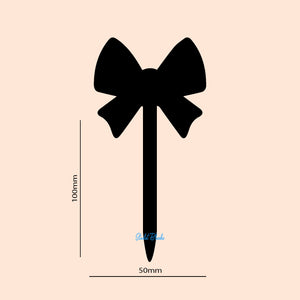 Bow Cupcake Topper Blank 6 Pack | 2mm Acrylic Laser Cut Blanks Melbourne