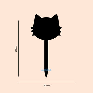 Cat Cupcake Topper Blank 6 Pack | 2mm Acrylic