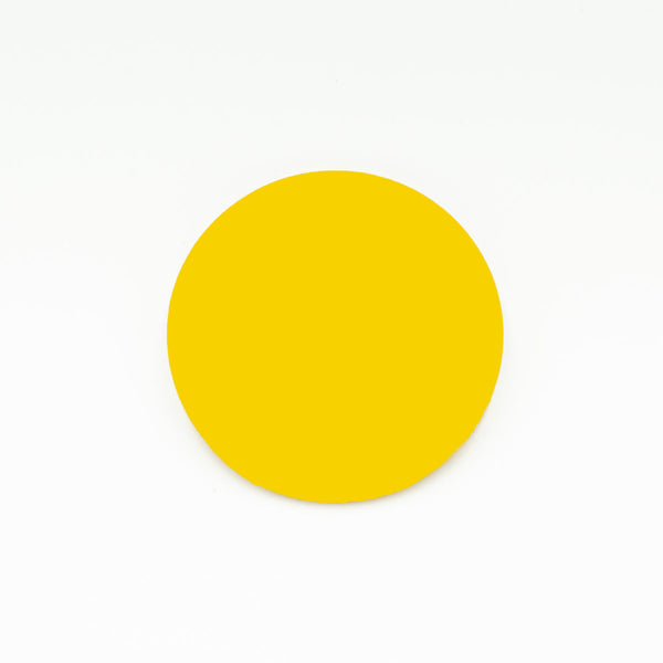 Circle Disc Blank 100mm Diameter Yellow | 3mm Acrylic Blanks Melbourne