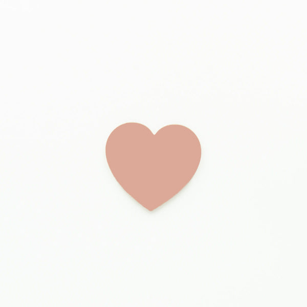 Heart Disc Blank 50mm Diameter Peach | 3mm Acrylic Craft Blanks Melbourne