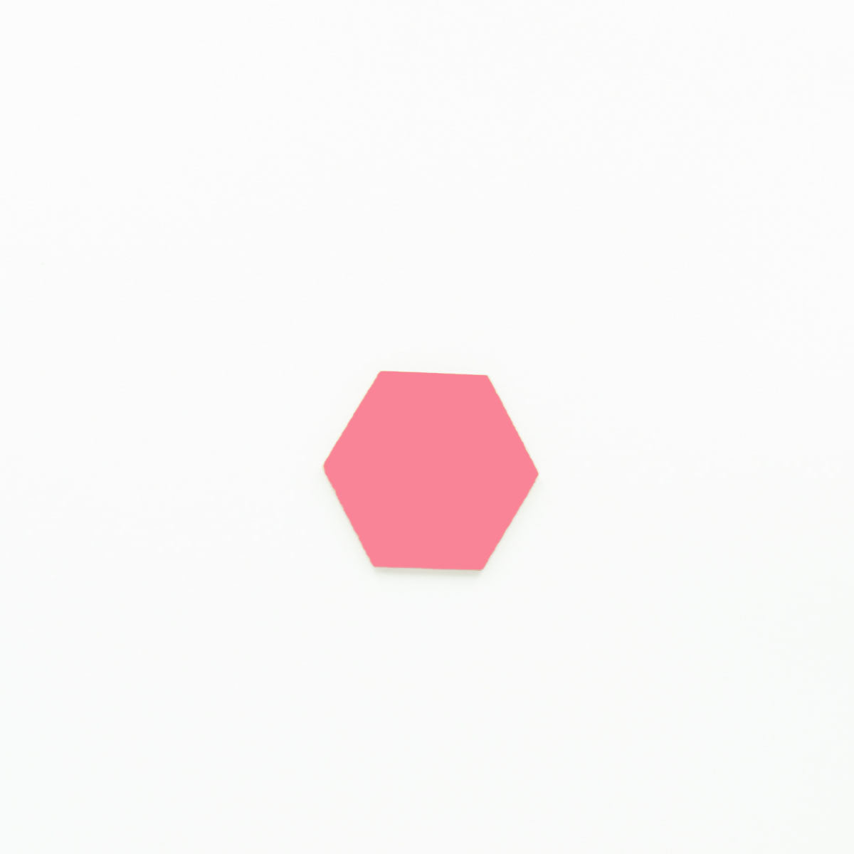 Hexagon Disc Blank 30mm Diameter Baby Pink | 3mm Acrylic Craft Blanks Melbourne