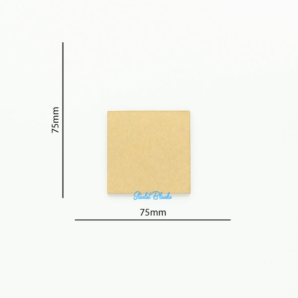 Square (Sharp) Disc Blank 75mm Diameter | 3mm Acrylic Blanks Melbourne Australia