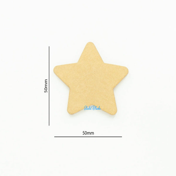 Star Disc Blank 50mm Diameter | 3mm Acrylic Cake Toppers Melbourne
