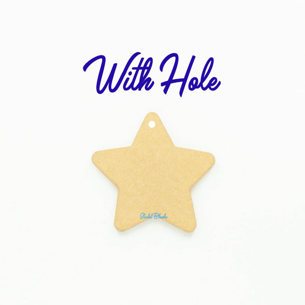 Star Disc Blank 75mm Diameter | 3mm Acrylic Laser Cut Blank Melbourne